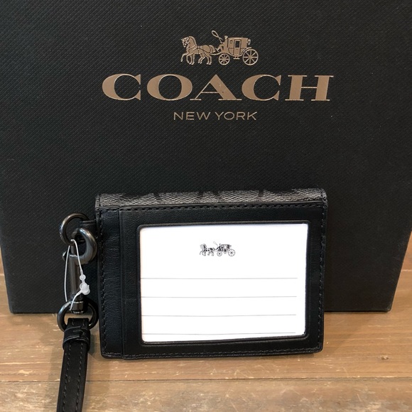 NWT Authentic Coach Signature ID Card Case Lanyard - Picture 2 of 4
